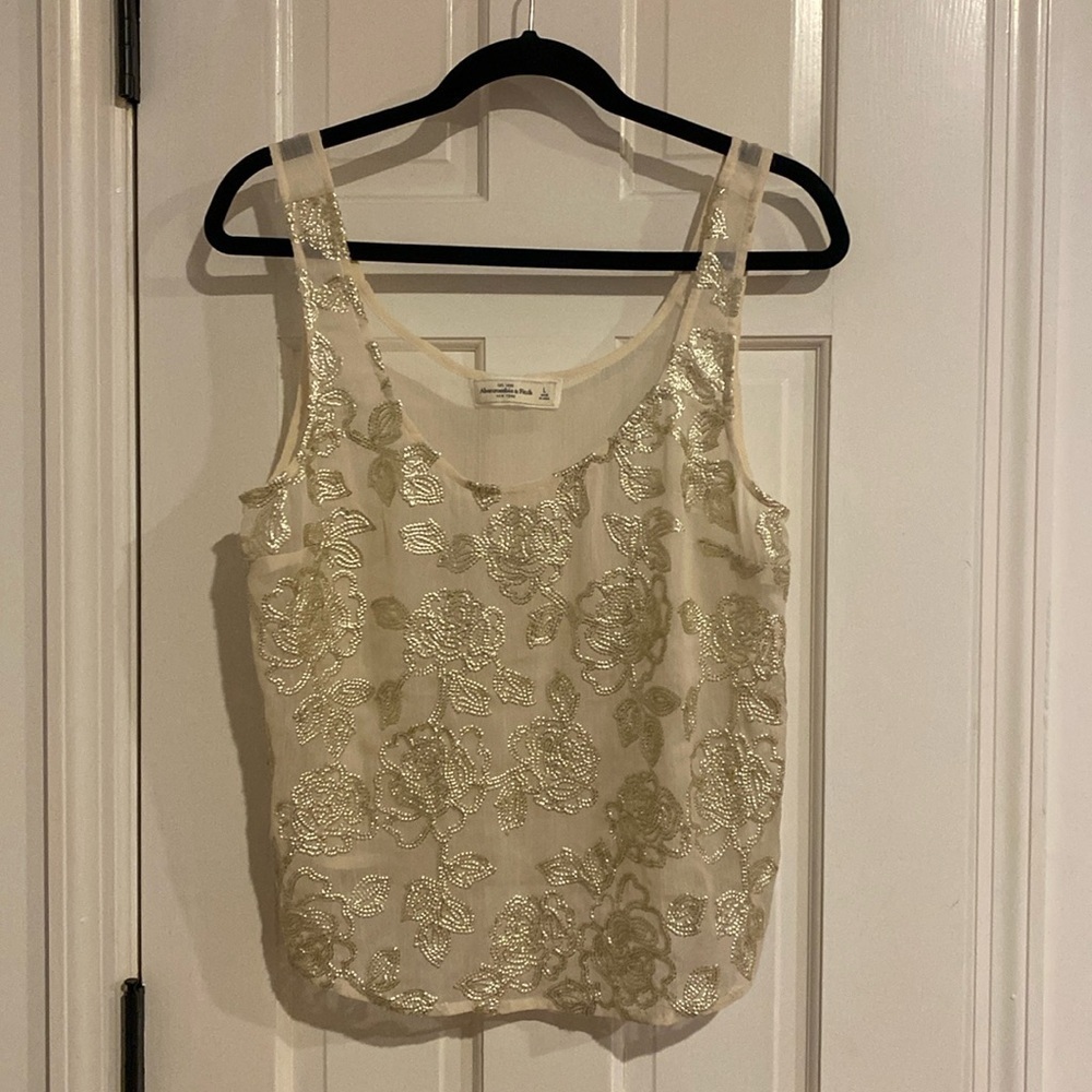 Abercrombie sleeveless blouse. Size L